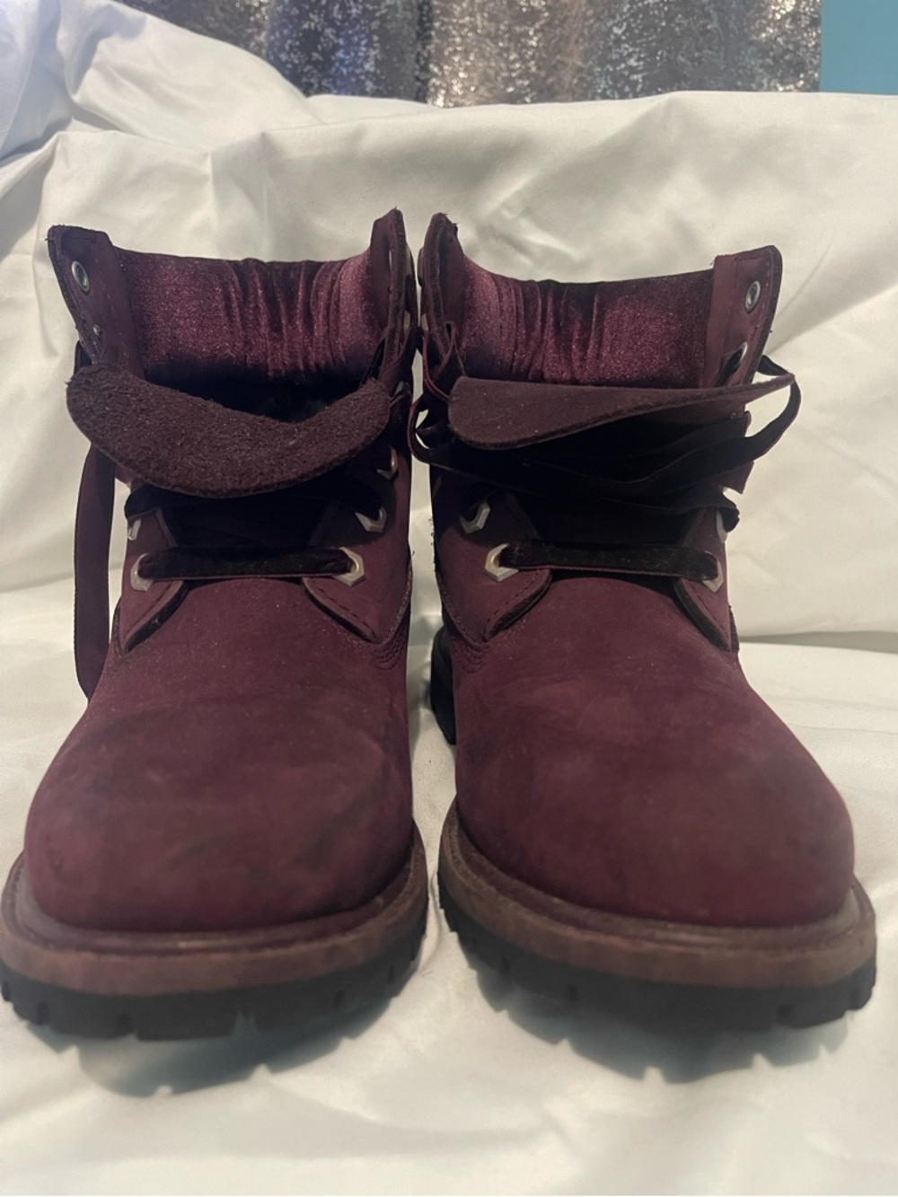 Timberland Deep Burgundy Nubuck Hiking Boot - Picture 4 of 10